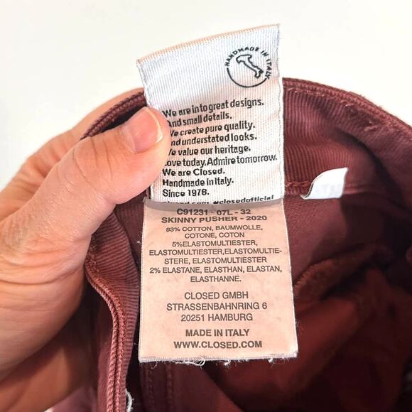 CLOSED Womens Skinny High Rise Yoke Front Jeans Women's Size 26 Retro Stretch - Picture 5 of 5